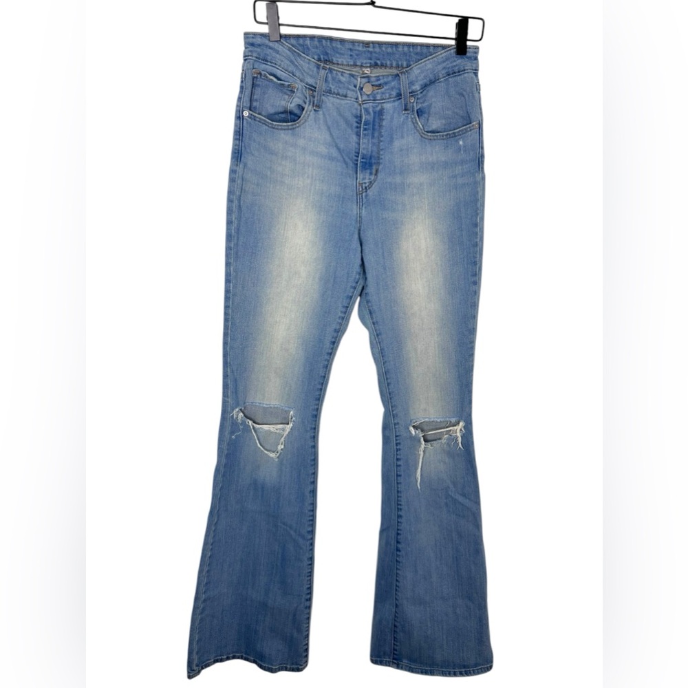 Levi’s Jeans 70's Bell Flare Women’s Size 30 Medium Wash High Rise Distressed